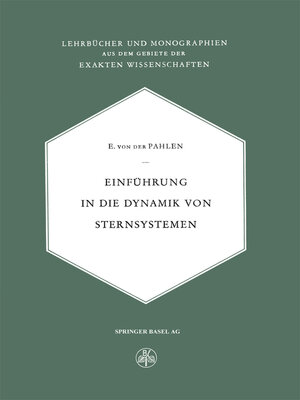 cover image of Einführung in die Dynamik von Sternsystemen
